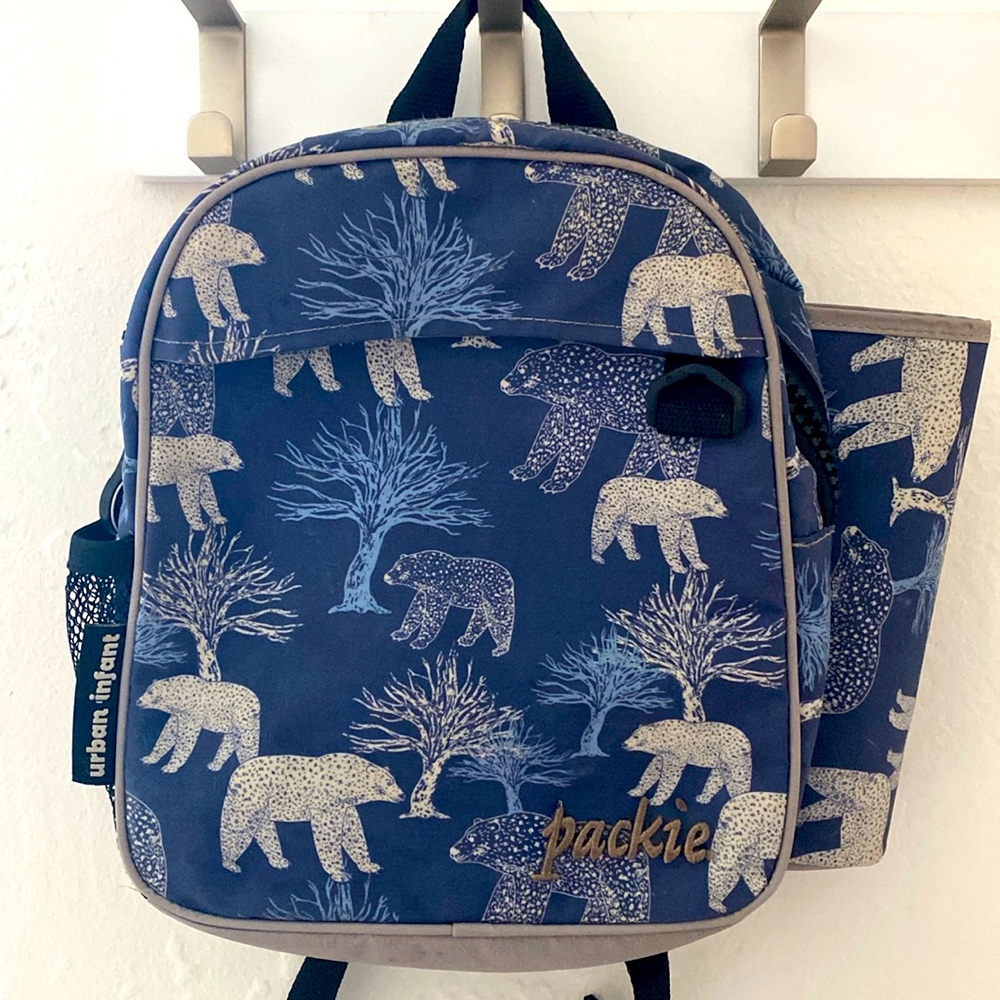 Urban Infant Bears “Packie” Kids Preschool Backpack with Art Sleeve